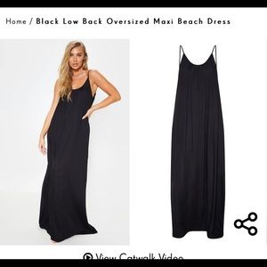Pretty Little Thing-New with No Tags- Low back oversized Maxi Dress
